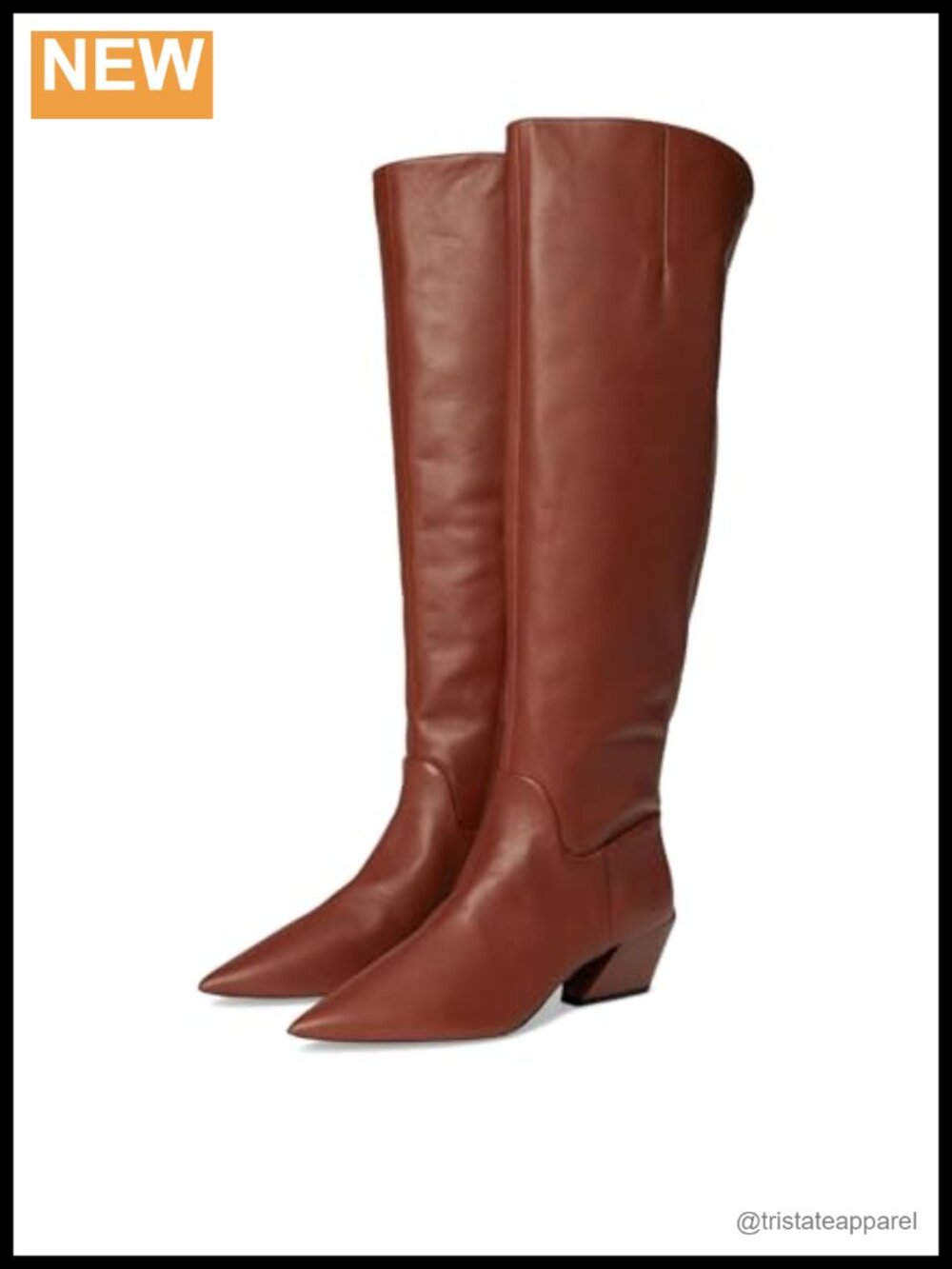 Franco Sarto Gwyn Trendy Women's Knee-High Boots Leather Side Zip